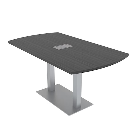Skutchi Designs 33.5 in W, 59.5 in L, 29 in H, Engineered Wood Top, Grey HAR-AREC-34X60-DOU-ELEC-ASIANNIGHT